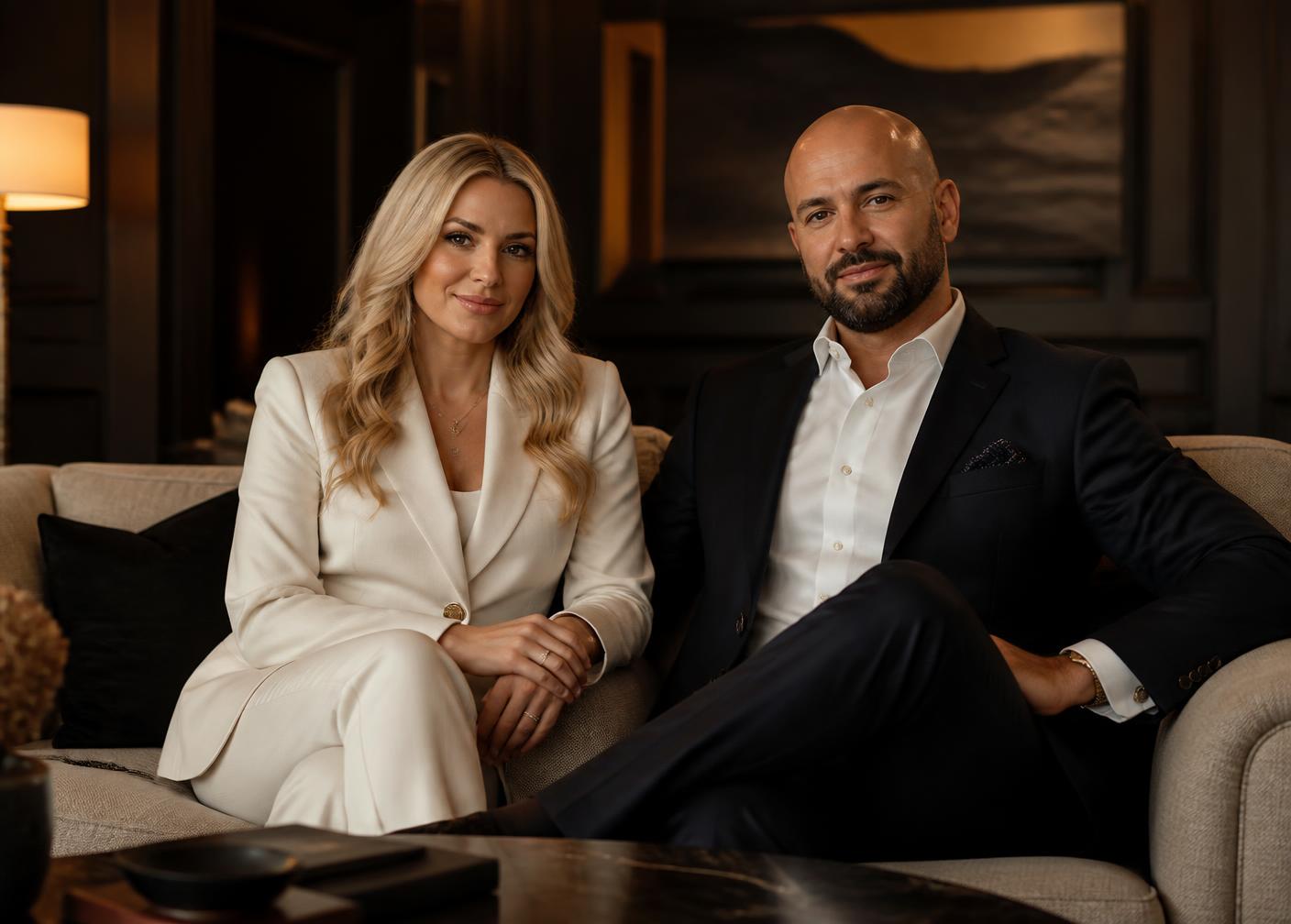 Nicole Beyer and Wasim Khan